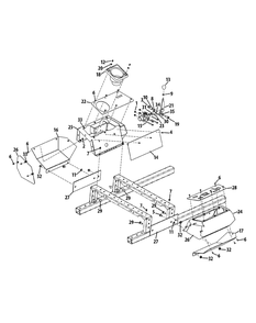 Part Location Diagram of 680-00121-4021 Cub Cadet LH Bracket Control Panel Assembly
